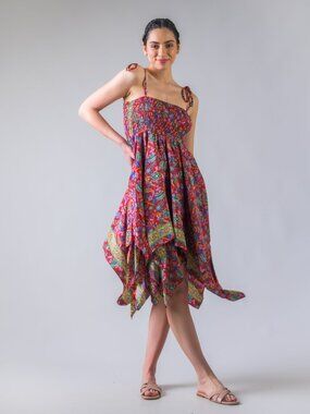 Rhea Scarf Double Layer Dress (Assorted)